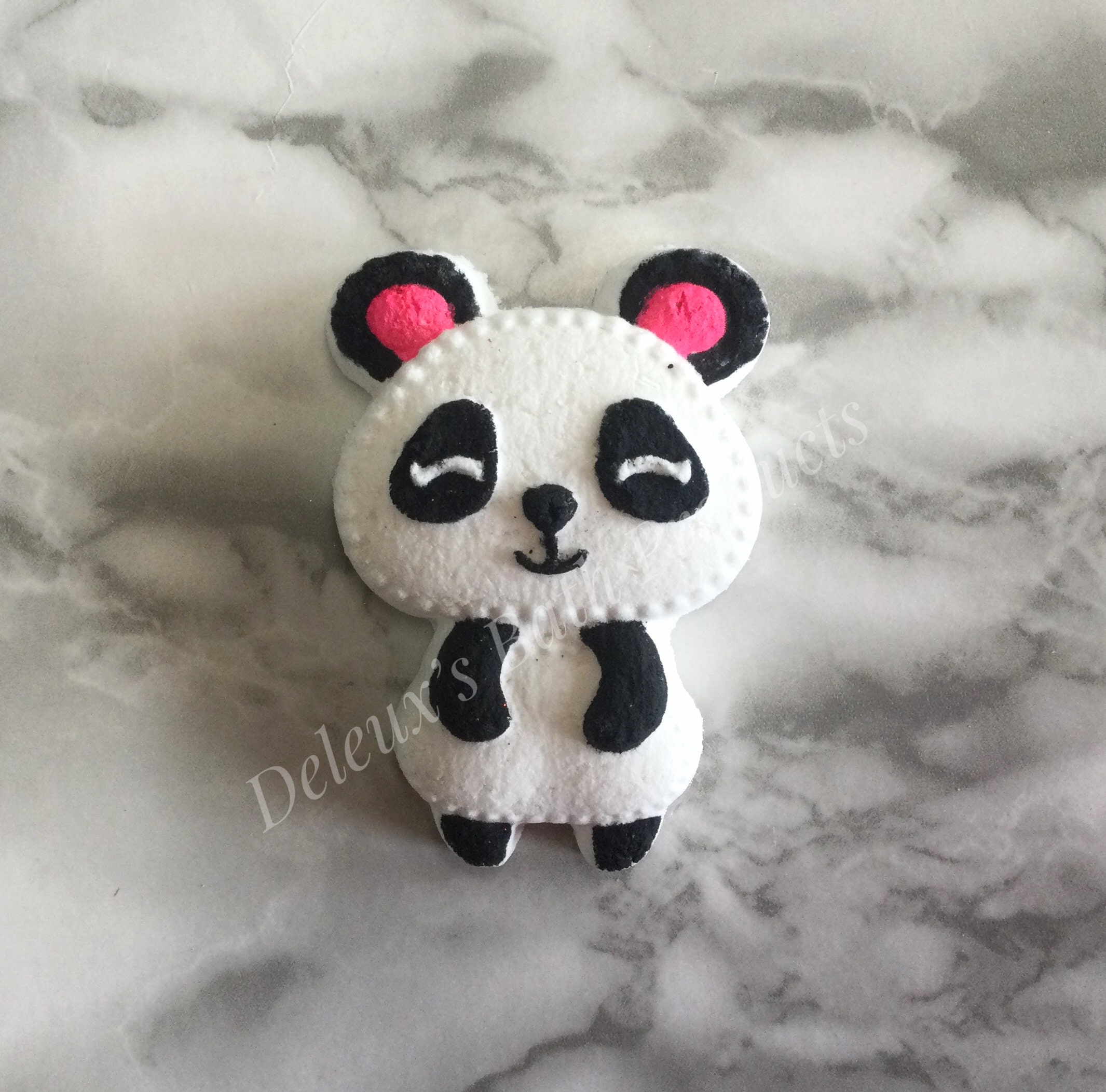 Panda Bath Bomb. Cute Bath Bomb. Panda Bath Fizzie. Black and Etsy
