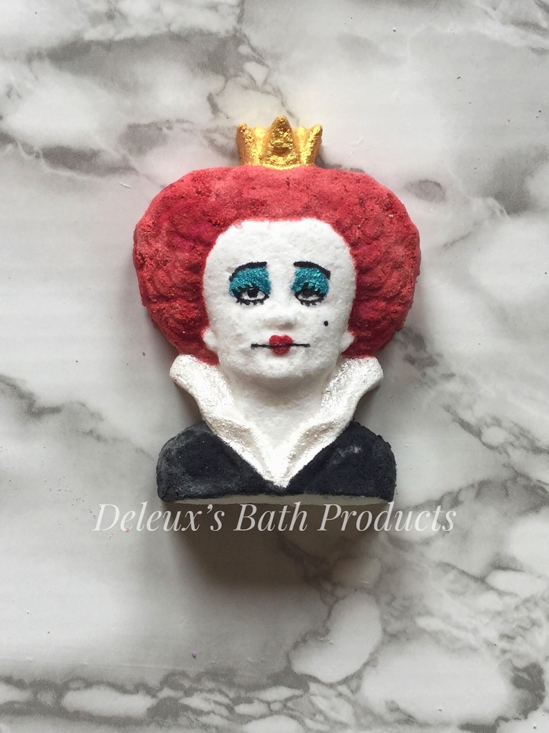 Alice in Wonderland Bath Bomb Set. Tea Party Set of Bath Bombs. Bath Bombs. Mad Hatter. Painted Rose. Cheshire. Gift for Fan. Gift for Mom. image 4