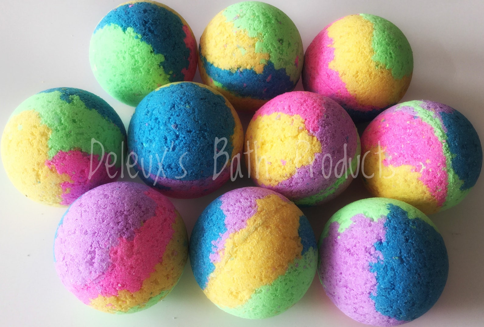 TieDye Bath Bomb. 70's Throw Back Bath Bomb. Fun Bath Etsy