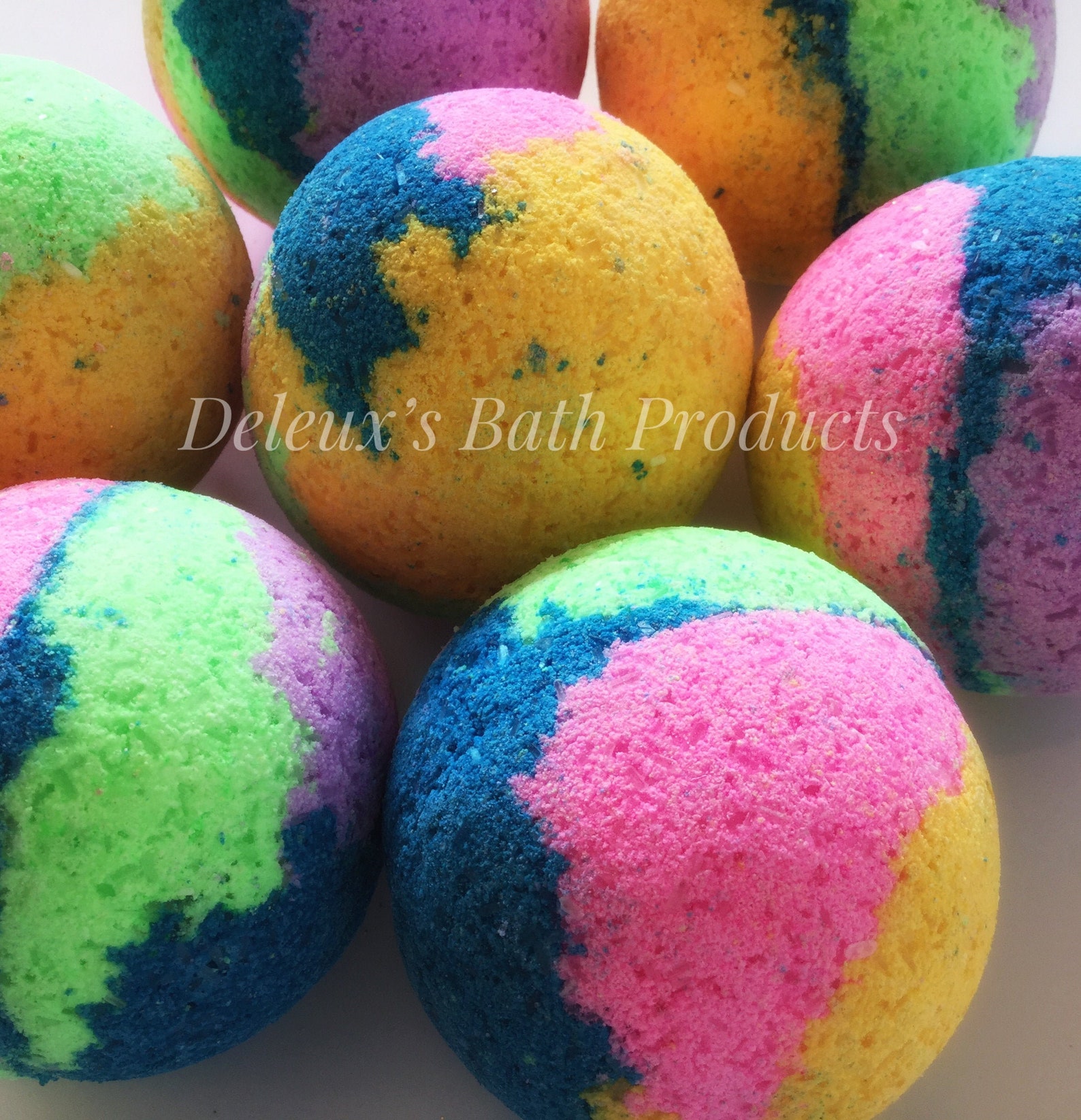 TieDye Bath Bomb. 70's Throw Back Bath Bomb. Fun Bath Etsy