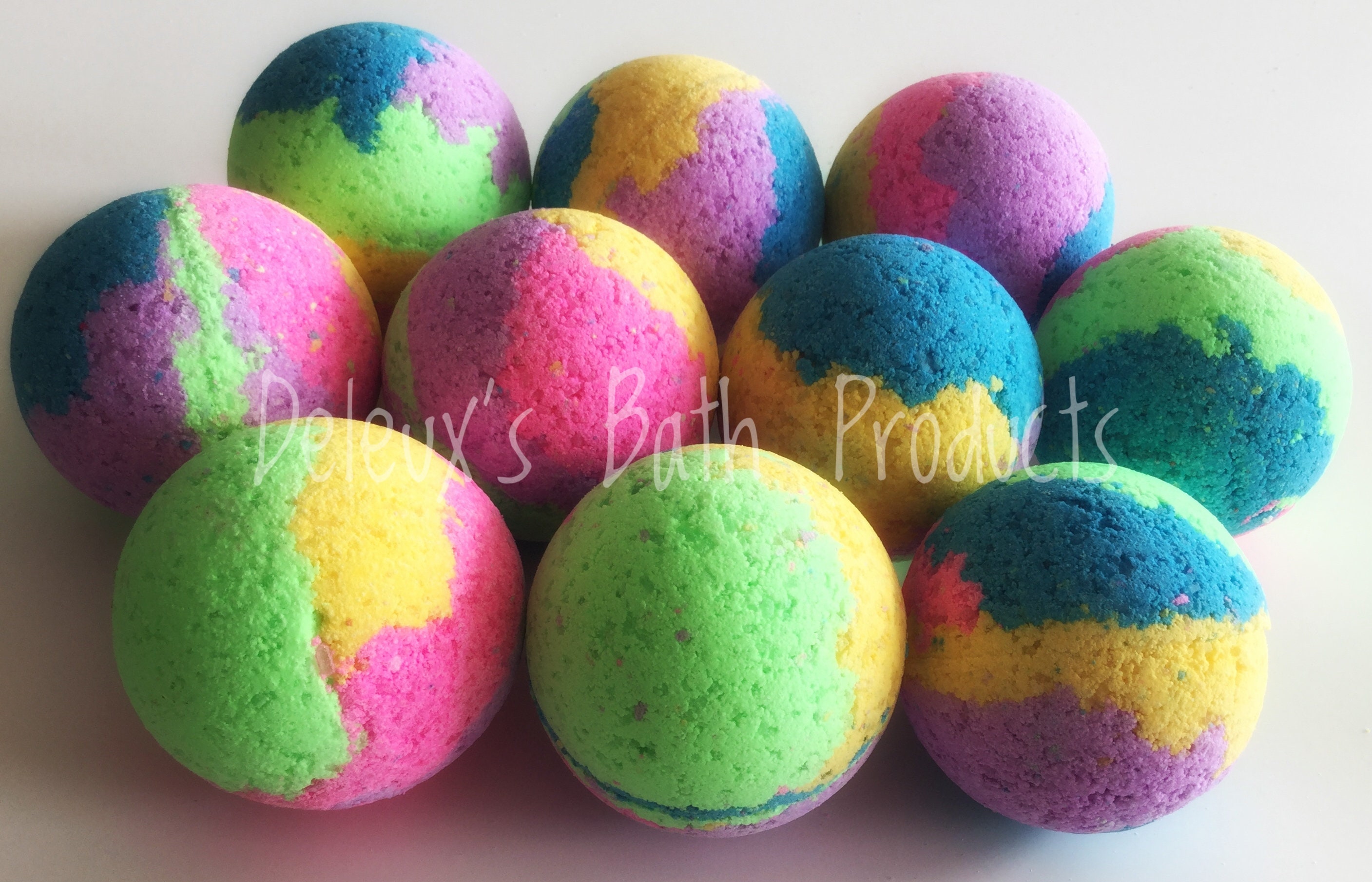 TieDye Bath Bomb. 70's Throw Back Bath Bomb. Fun Bath Etsy