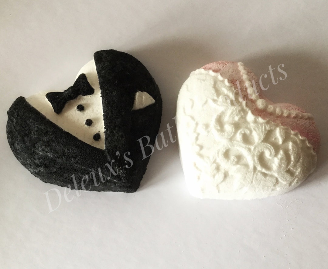 Bride and Groom Bath Bombs. Wedding Favours. Bridal Shower Etsy