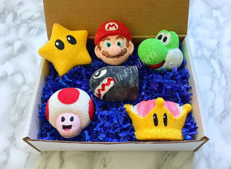 Gamer Bath Bomb Box Set. Gamer Bath Bomb. Themed Bath Bomb. Painted Bath Bomb. Birthday Gift for Boy. Gift for Gamer. Video Game Theme. image 1