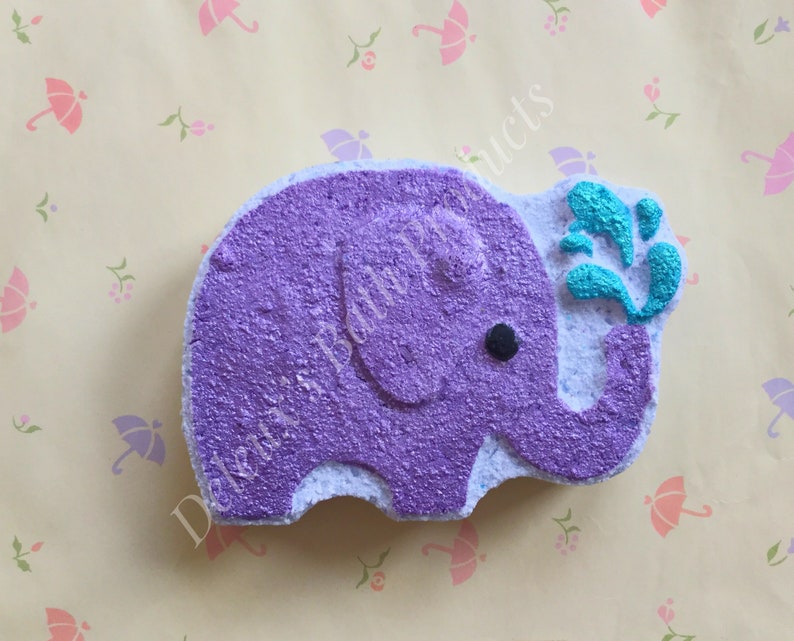 Elephant Bath Bomb. Purple Bath Bomb. Elephant Theme. Pretty - Etsy