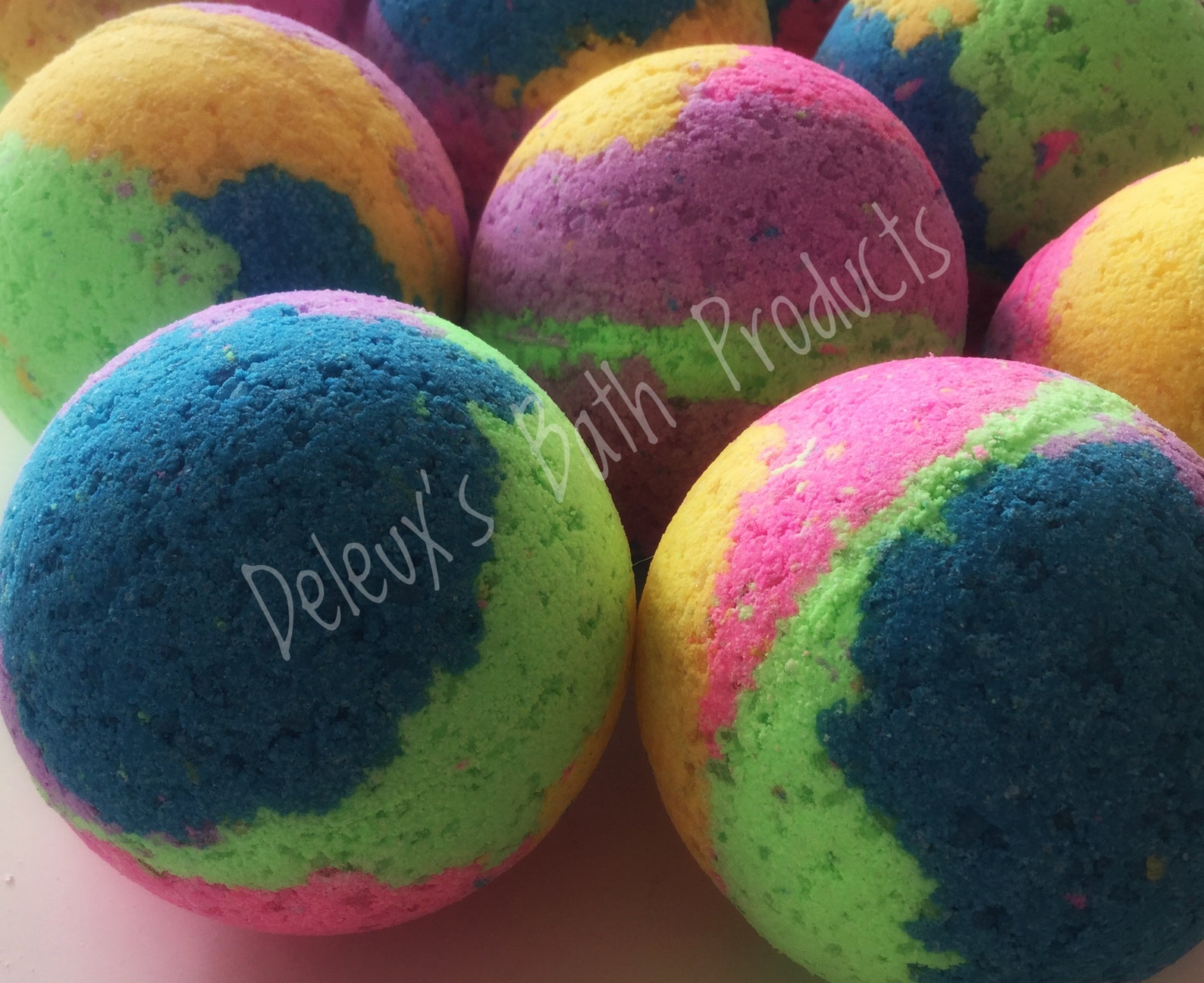 TieDye Bath Bomb. 70's Throw Back Bath Bomb. Fun Bath Etsy