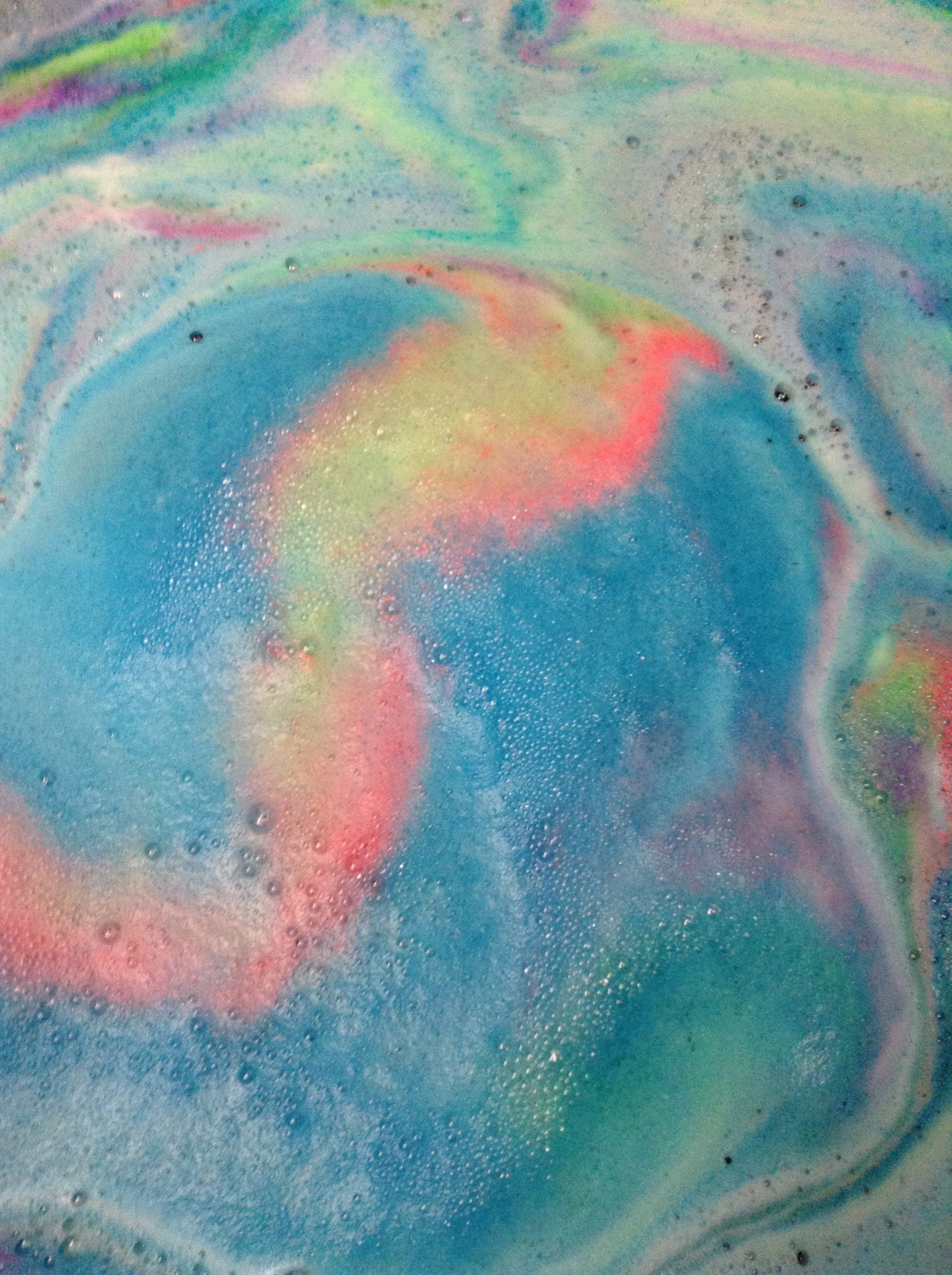 TieDye Bath Bomb. 70's Throw Back Bath Bomb. Fun Bath Etsy
