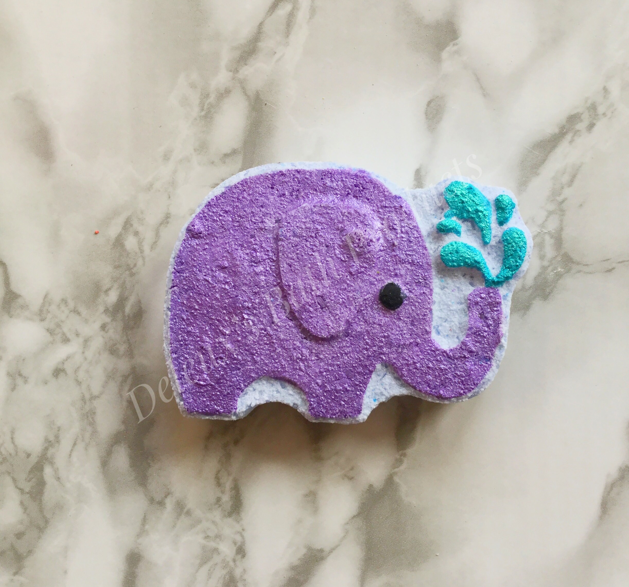 Elephant Bath Bomb. Purple Bath Bomb. Elephant Theme. Pretty - Etsy