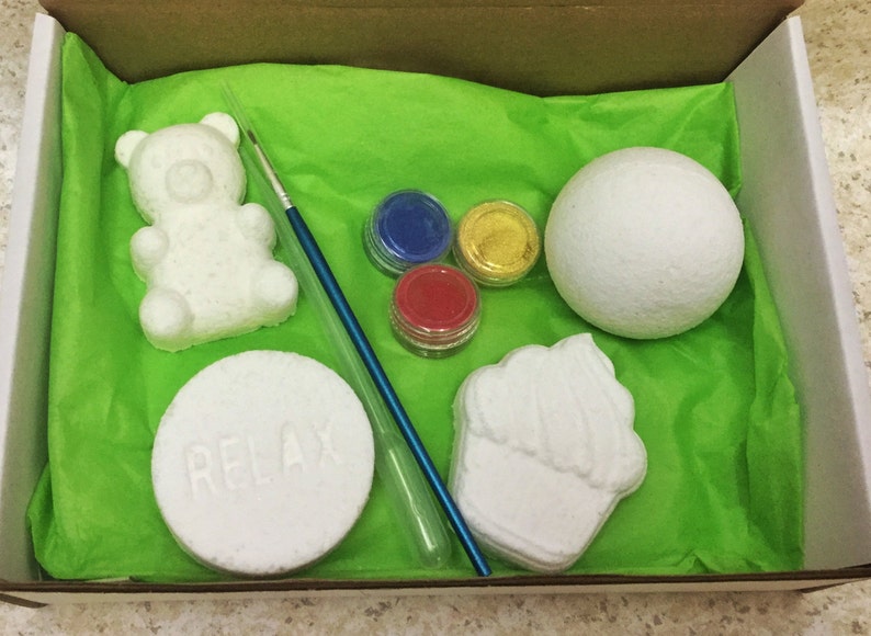 Paint Your Own Bath Bomb Kit. Painting Kit. Bath Bomb Art Kit. Etsy