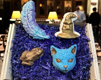 Wizard Bath Bomb Box. BLUE Theme Version. Magic Gift. Stocking Stuffer. Witch Bath Bomb Gift Set. Magic Bath Bomb. Wizard Bath Bomb. Gift