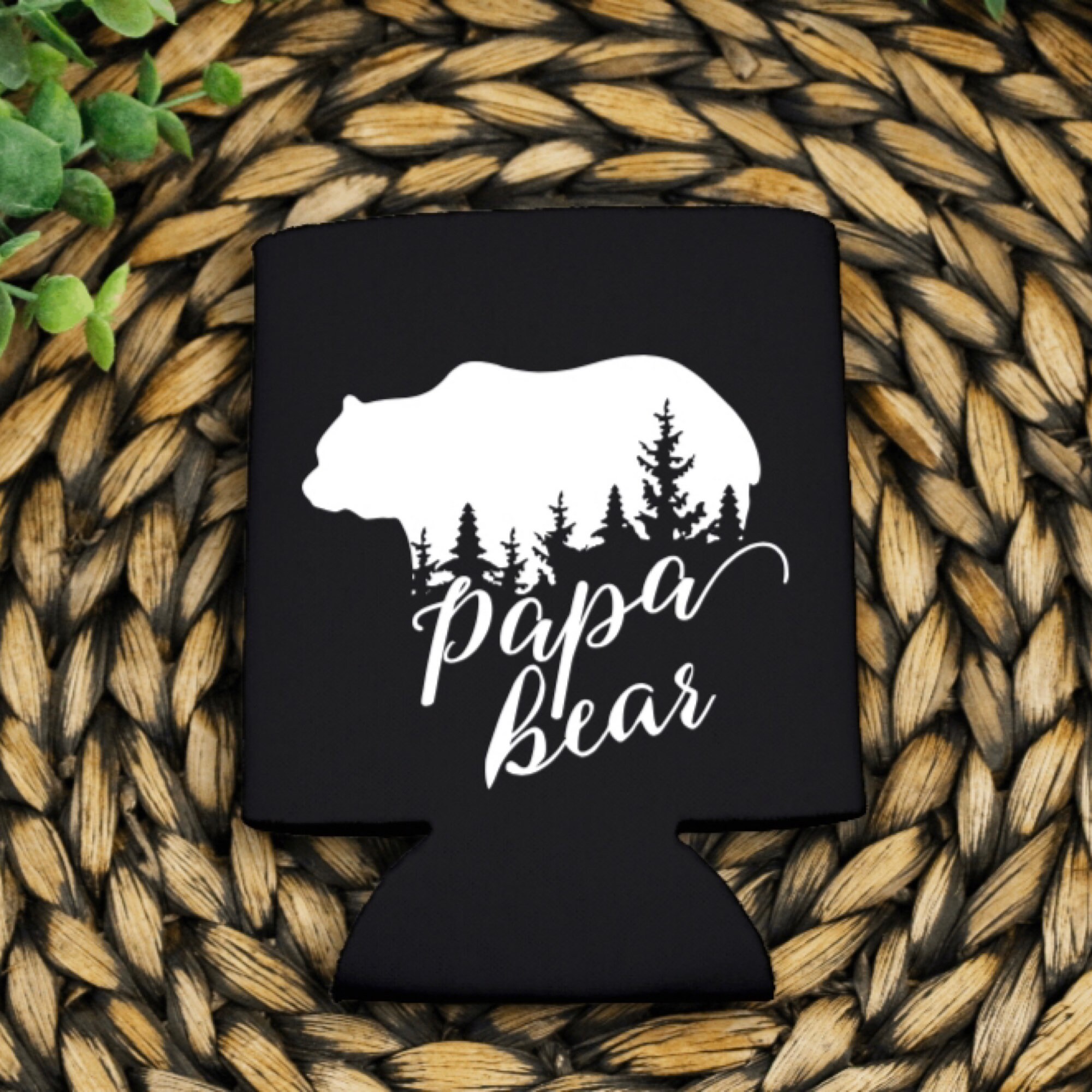 Papa Bear Koozie Gifts For Him Coozie Gift For Dad Dad Etsy