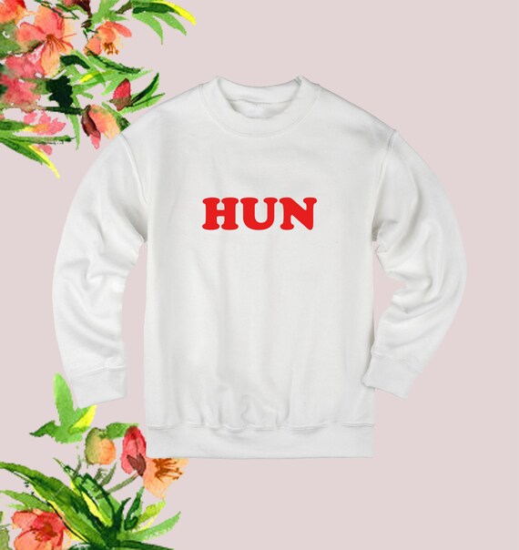 white slogan sweatshirt