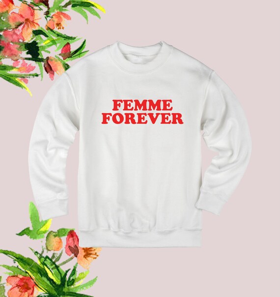 red slogan jumper