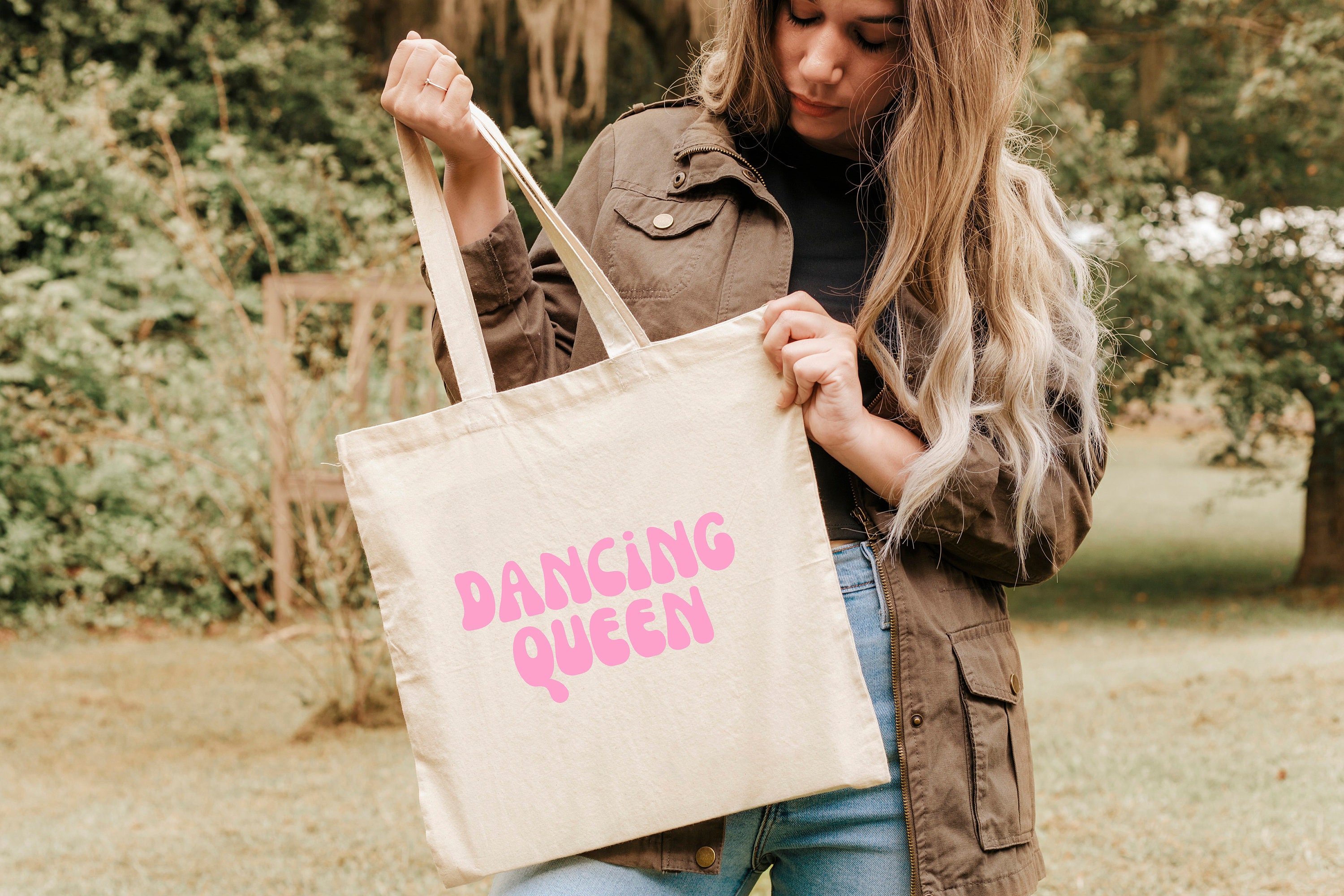 Dancing Queen Tote Bag 70s Concert Tour Friend Girlfriend Wife