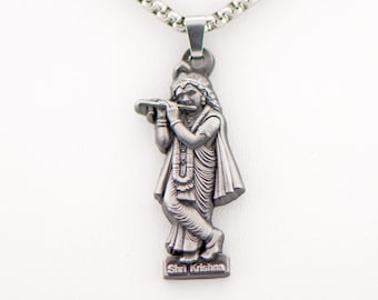 Shri Krishna Pendant Necklace for Men & Women gift good luck charm