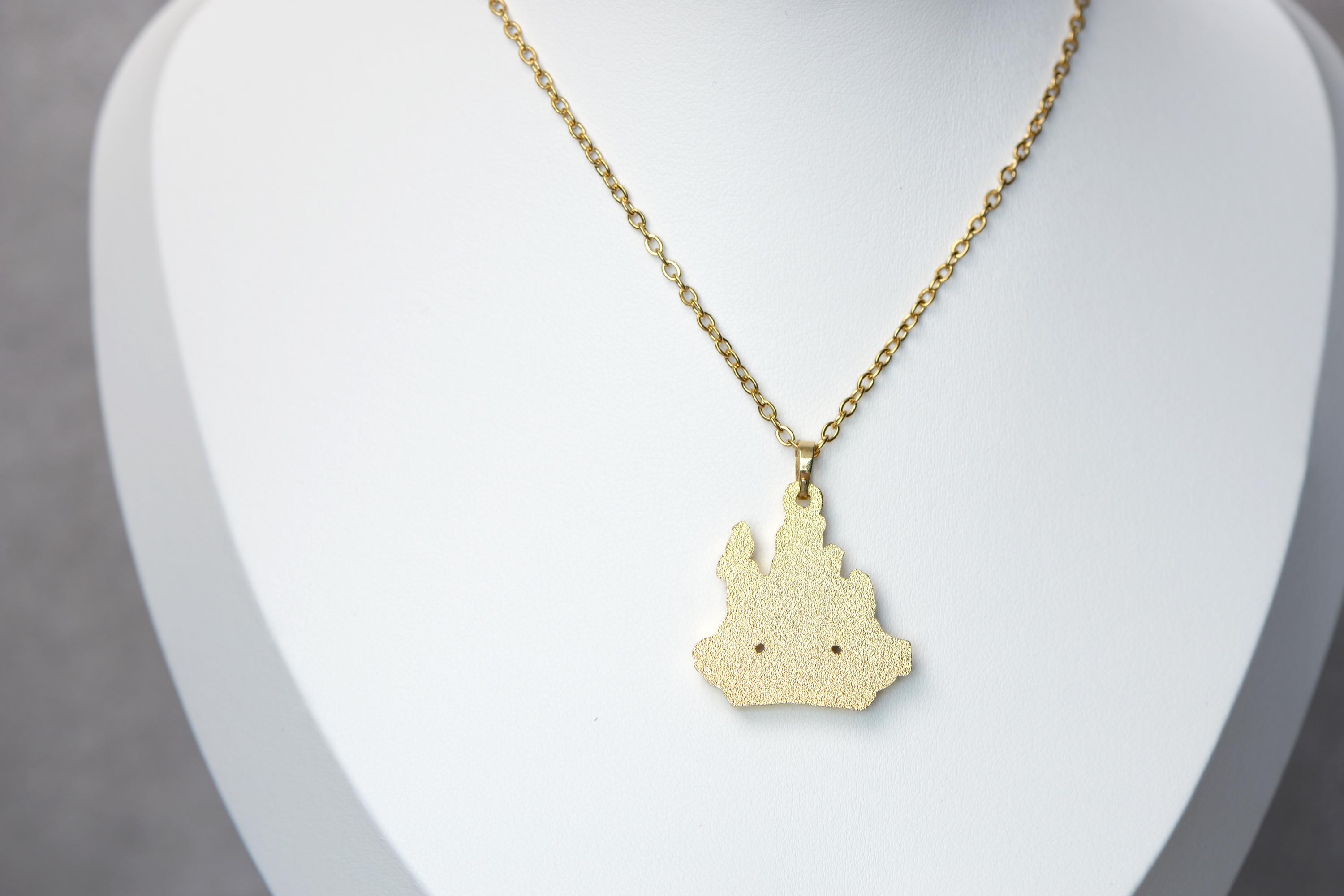 シヴァ神のペンダントネックレス：金のヒンドゥー教の守護のお守り