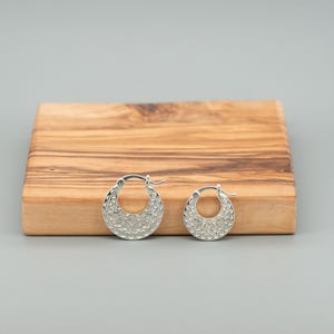 Boucles d'oreilles créoles traditionnelles pour hommes | Bijoux ethniques punjabi Nattiyan faits main en argent sterling 925 image 19