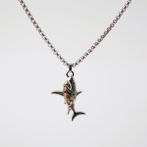 Shark Pendant Necklace - Ocean Animal Charm Jewelry, Shark Lover Gift, Sea Life Necklace, Bold Ocean-Inspired Jewelry for Men & Women