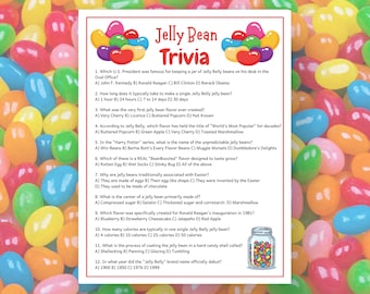 Juego de preguntas sobre gominolas, juego de fiesta de Pascua, juego imprimible de primavera, juego para romper el hielo para niños, adultos, adolescentes y personas mayores, juego de celebración de Pascua.