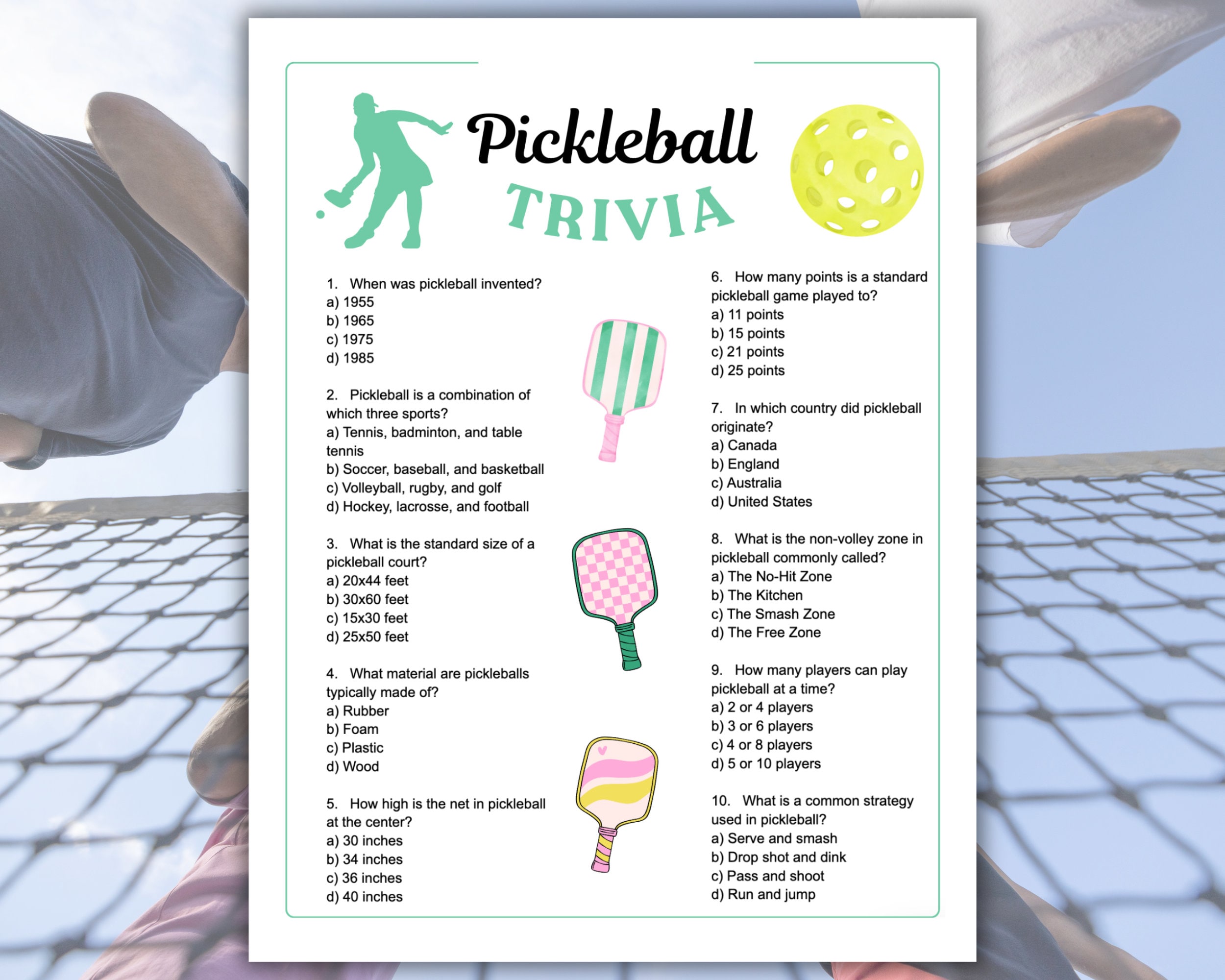 Early rules and equipment