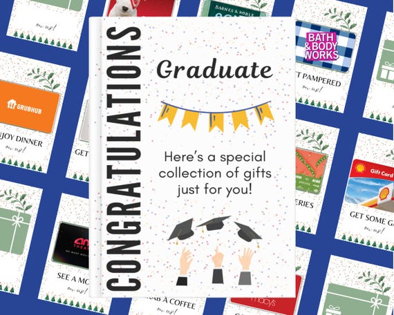 Graduation Gift Card Book, Printable Gift Card Book for High School  Graduation, Graduation Present, Grad Gift Card Holder, Graduate Gift,gd -  Etsy Israel