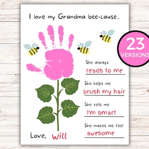 Grandma handprint keepsake, grandparents day present, handprint craft, Grandma birthday, Grandma
Gram
Grams
Gran
Granny
Grammy
Glamma
Nana
Nanny
Nonna
Abuela
Abuelita
Mimi
Gigi
Gaga
Oma
Bubbe
Baba
Yaya
Grand-mère
Mamaw
Memaw
You