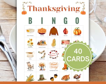 Thanksgiving Bingo, Thanksgiving Printable, Homeschool Printable,  Fall Printable Activity, Thanksgiving Activity For Preschooler Kinder, TK
