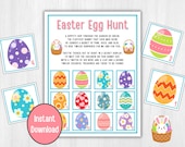 Easter Egg Hunt, Easter Egg Scavenger Hunt, Easter Party Games, Easter Classroom Activity, Adult Easter Game, Sunday School Easter Game