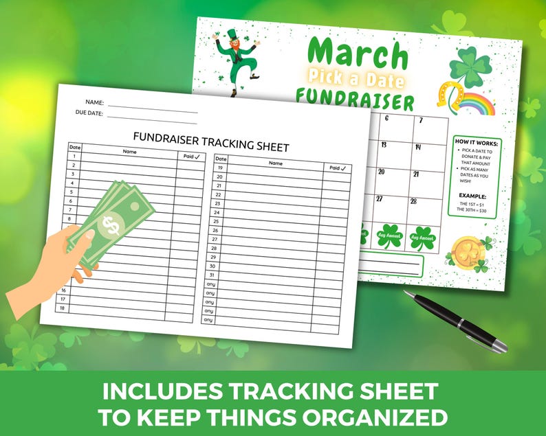 2026 March Fundraiser, PTA Fundraiser, Pick a Date Donation Calendar ...