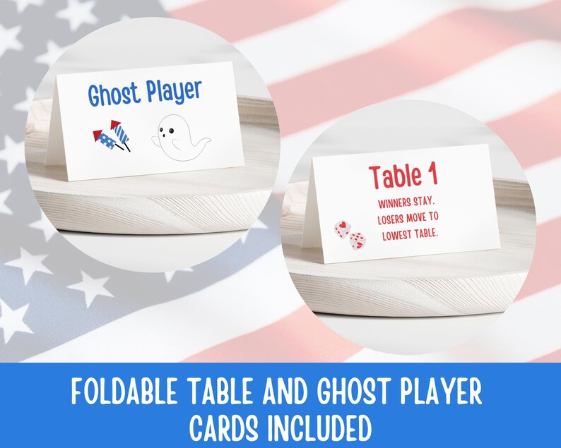 4th of July Bunco Score Sheets, July Bunco Score Cards, Patriotic Bunco Game, Bunco Babe Cards, July Bunco Party, Red White and Blue Bunco image 7