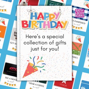 Libro dei biglietti regalo di compleanno, libro dei biglietti regalo stampabili per compleanni, libro dei biglietti regalo per il 16° compleanno, regalo di compleanno per adolescenti, pacco regalo di compleanno