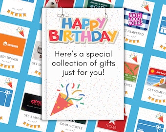 Libro de tarjetas de regalo de cumpleaños, libro de tarjetas de regalo imprimible para cumpleaños, libro de tarjetas de regalo para el cumpleaños número 16, regalo de cumpleaños para adolescentes, paquete de regalo de cumpleaños