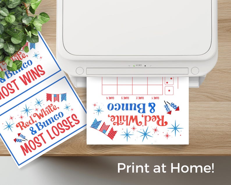 4th of July Bunco Score Sheets, July Bunco Score Cards, Patriotic Bunco Game, Bunco Babe Cards, July Bunco Party, Red White and Blue Bunco image 12
