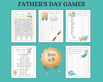 Fathers Day Games, Fathers Day Ideas, Fathers Day Activity Pages, Fathers Day Trivia, Fathers Day Activities, Family Games, Dad Games