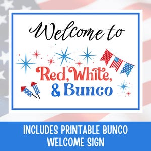 4th of July Bunco Score Sheets, July Bunco Score Cards, Patriotic Bunco Game, Bunco Babe Cards, July Bunco Party, Red White and Blue Bunco image 11