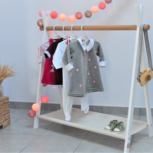 Mini baby clothes rail store