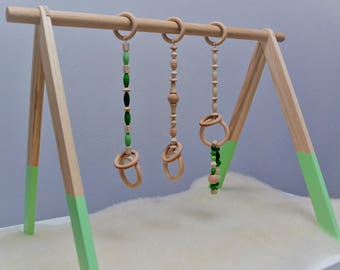 Cadre pliable, Mint baby gym, Jouet Montessori, Gym scandinave,Baby fitness,Centre d’activités pour bébé,Gym en bois pour bébé,Salle de sport de jeu, Arc d’activité