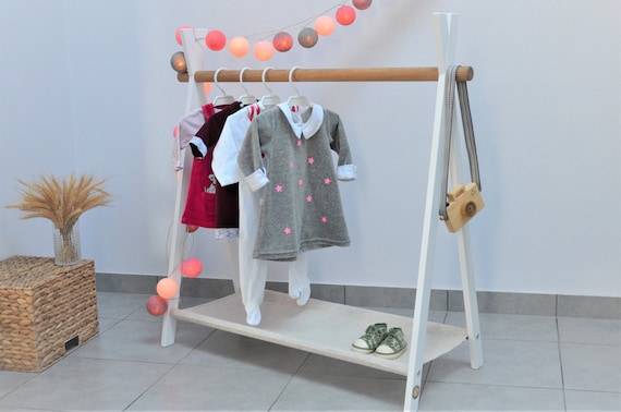 Estante para niños pequeños ropa Montessori mini - Etsy
