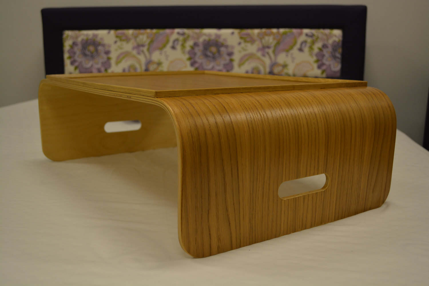 Laptop desk Breakfast tray Small wood desk Lap tray Bed Etsy