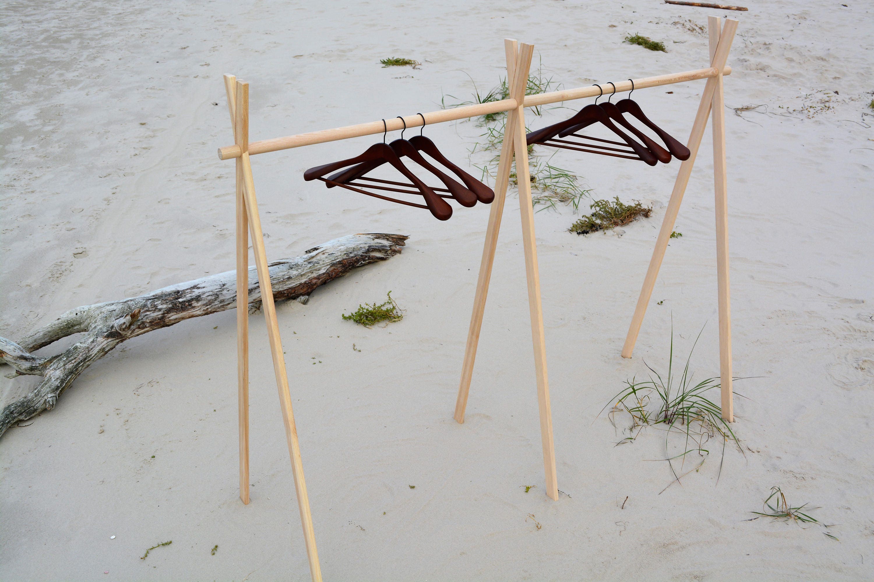 Double Clothing Rack Adult Rack Adult Clothing Wooden Rack Etsy