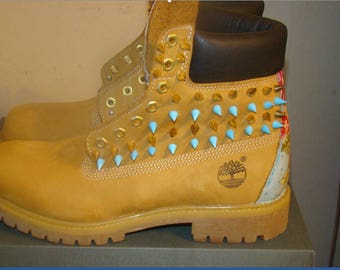 timberland boots with spikes