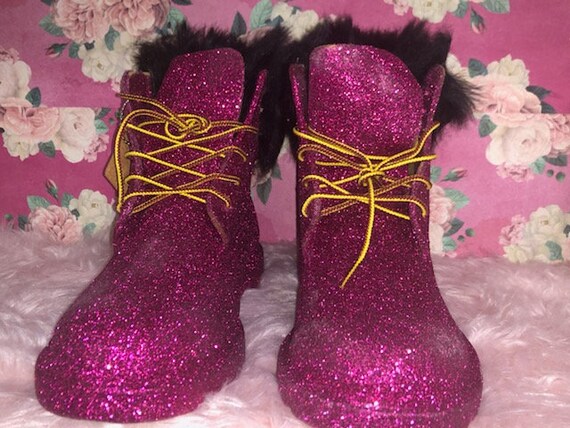 junior pink timberland boots