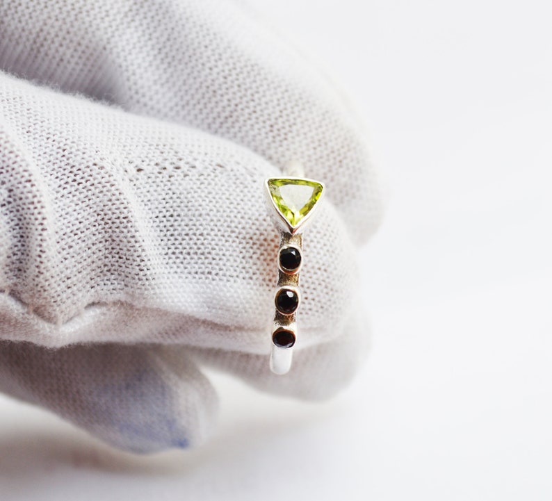 Multi Gemstone Ring Birthstone Ring Solitaire Ring Anniversary Ring Christmas Ring Women Gift Ring 925 Silver Ring Stacking Ring