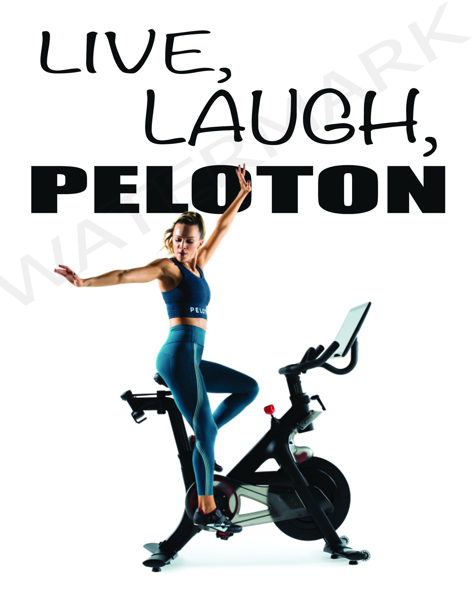 LIVE LAUGH PELOTON peloton gym art funny Etsy
