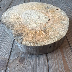 Pine Wood Slice approximately 11.5 inches by 11.5 inches by 2 inches