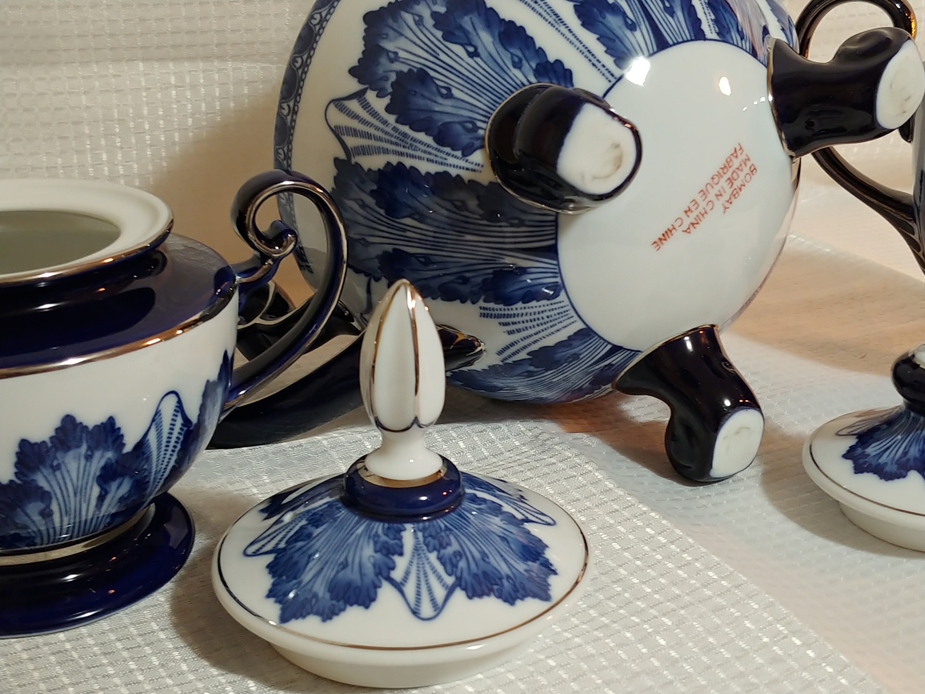 Vintage Bombay Company Tea Service 3pc Set Grace Pattern Etsy