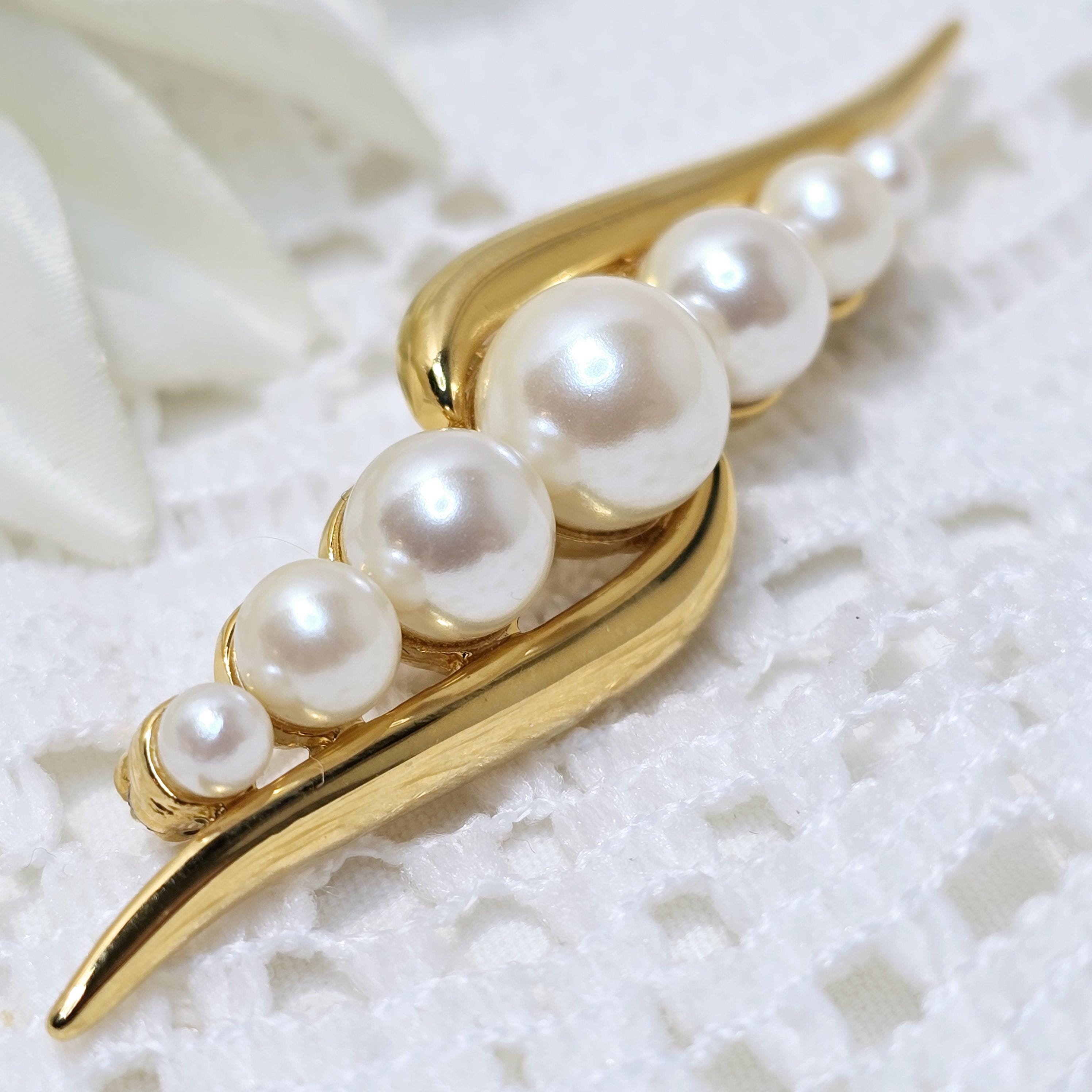 Monet pearl brooch - Etsy 日本