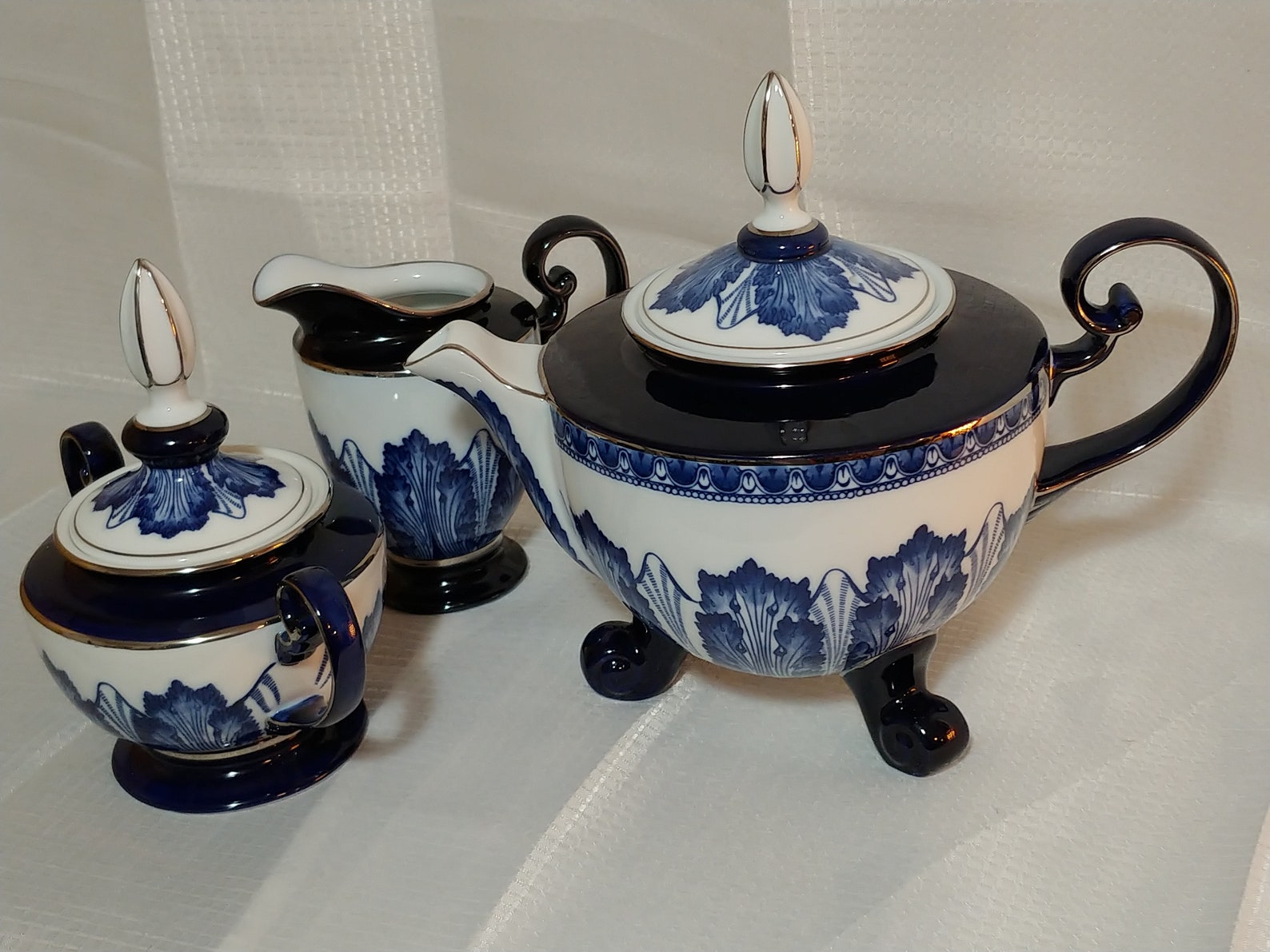 Vintage Bombay Company Tea Service 3pc Set Grace Pattern Etsy