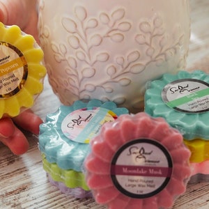 STRONG SCENTED Wax Melt Sample Packs, Homemade Candles, Multiple Scents, Single Size, 1 oz, Colored Candles, Highly Scented, Bulk Candles