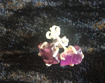 Amethyst Stud Earrings