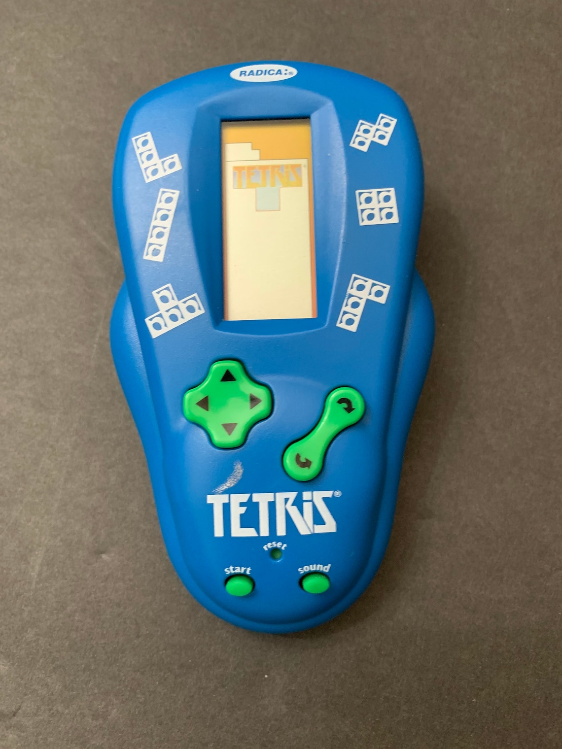 Electronic Hand Held Tetris Travel Game Radica 2000 Vintage Etsy
